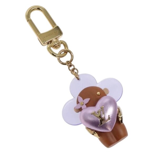 LOUIS VUITTON Vivienne Amour Bag Charm metal Purple M01546 LV Auth BA4241M - Picture 1 of 10